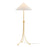 Mitzi Katya 1 Light Floor Lamp, Aged Brass/Cotton - HL1089401-AGB