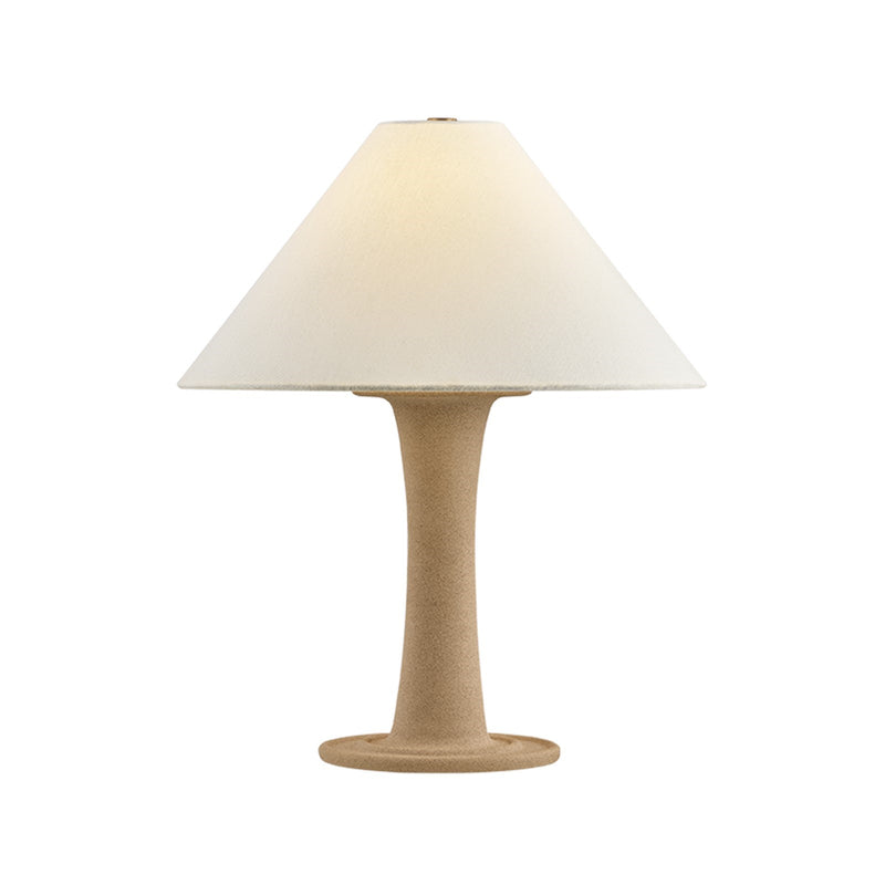 Mitzi Isabel 21in Table Lamp | Patina Brass and Off White Linen | Bedroom & Living Room Accent | 17 x 21.25 in | Model HL1134201-PBR-CQS