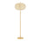 Mitzi Alexandra 1 Light Floor Lamp, Aged Brass/Textured Linen - HL1147401-AGB