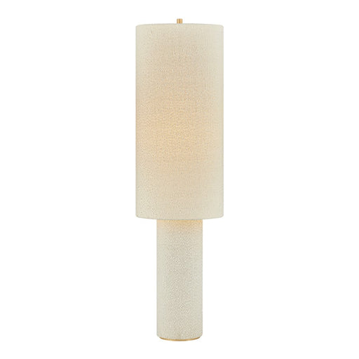 Mitzi Sam 1 Light Floor Lamp, Aged Brass/Textured Linen - HL1148401-AGB