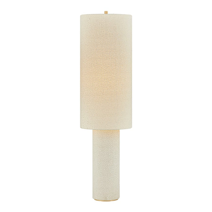 Mitzi Sam 1 Light Floor Lamp, Aged Brass/Textured Linen - HL1148401-AGB