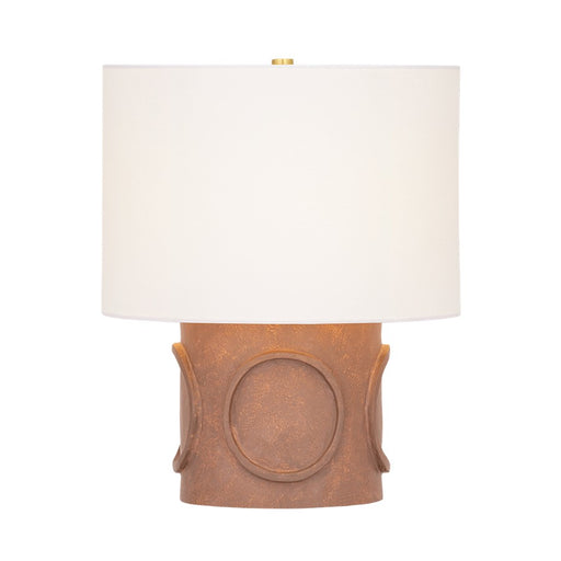 Mitzi Davie 1 Light Table Lamp, Aged Brass/White Linen - HL1152201-AGB