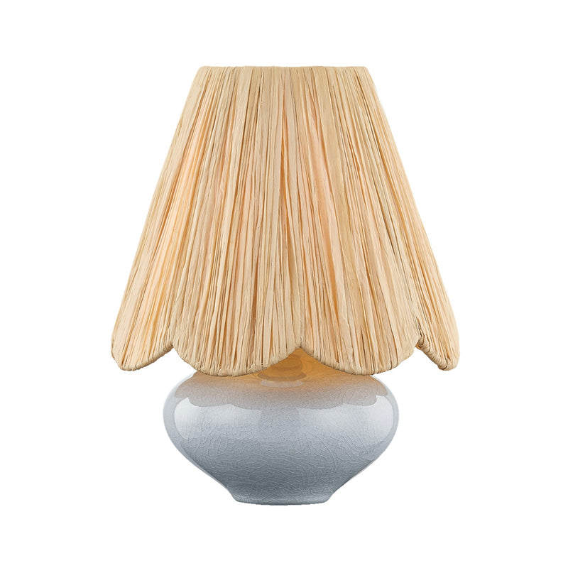 Mitzi Cailyn 1 Light Table Lamp, Aged Brass/Natural Raffia - HL1157201-AGB-CFK