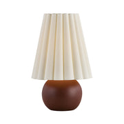 Mitzi Katherine 20in Table Lamp | Patina Brass and Off White Linen | Bedroom & Living Room Accent | 11.75 x 20 in | Model HL1188201-PBR-CUC