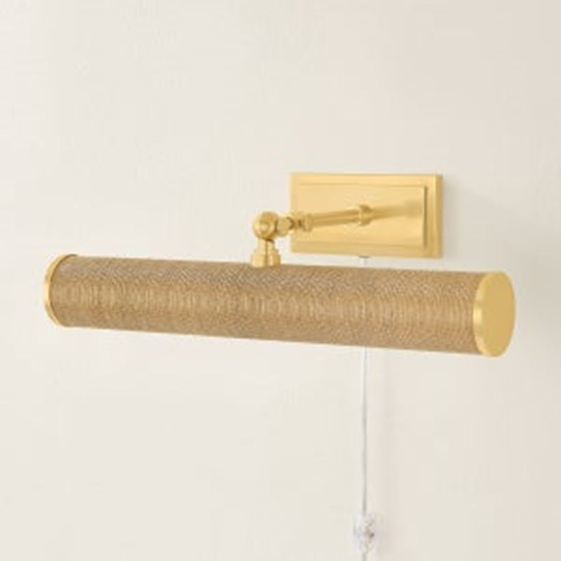 Mitzi Holly 2Lt Picture Light, Brass/Grasscloth/Natural
