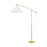 Mitzi Birdie 1 Light Floor Lamp, Aged Brass/White - HL696401-AGB