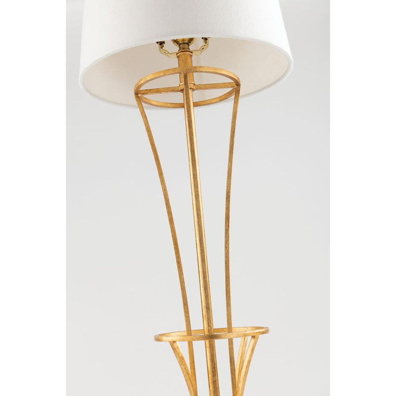 Hudson Valley Hurley 1 Light Table Lamp, Gold Leaf
