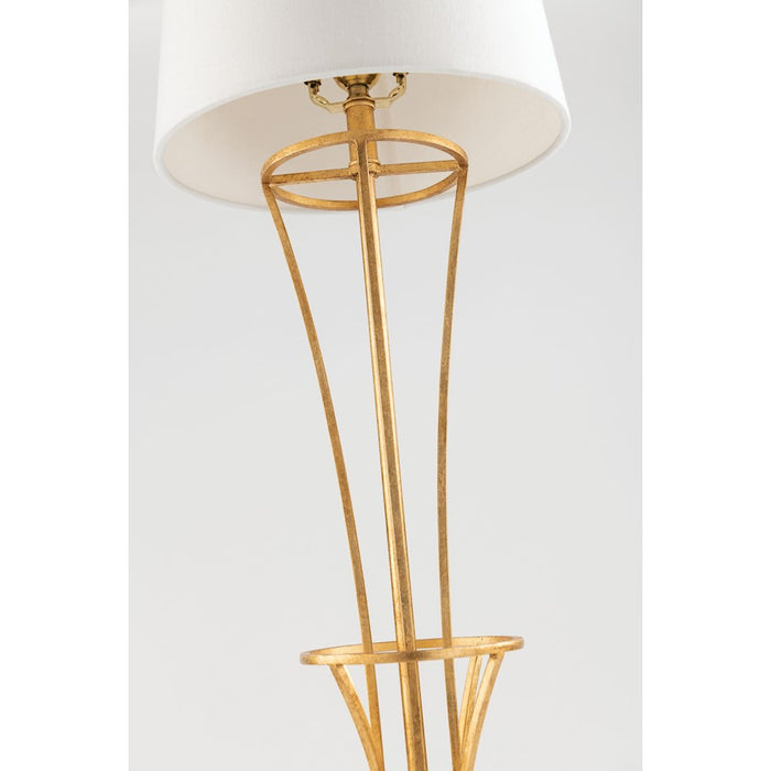 Hudson Valley Hurley 1 Light Table Lamp, Gold Leaf
