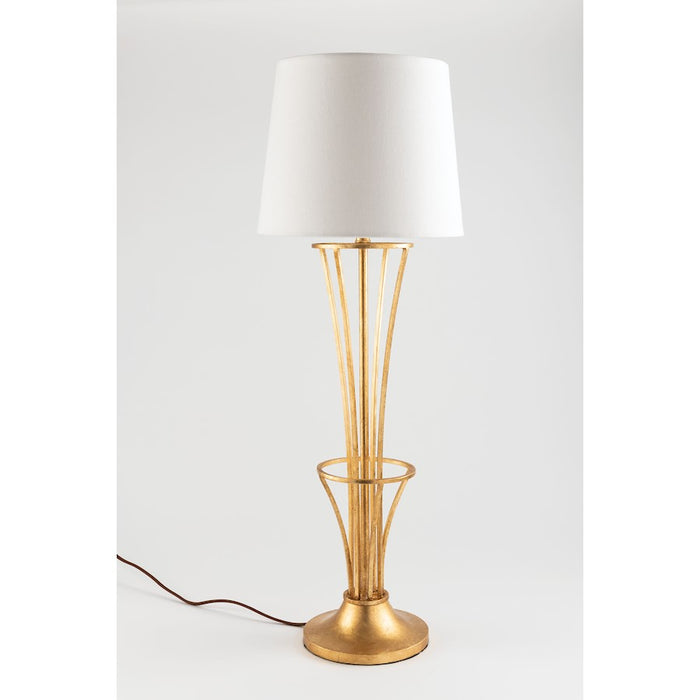 Hudson Valley Hurley 1 Light Table Lamp, Gold Leaf