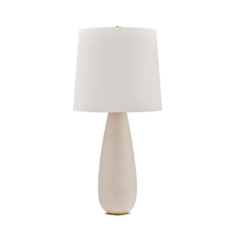 Hudson Valley Neelytown 1Lt Table Lamp, Aged Brass/White Linen 1 - L1434-AGB-CTE