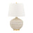 Hudson Valley Katonah 1 Light Table Lamp, Gold Leaf/White