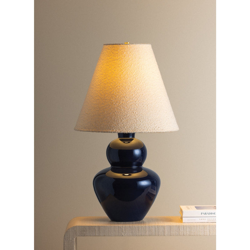 Hudson Valley Dumont 1 Light Table Lamp, Aged Brass/Boucle