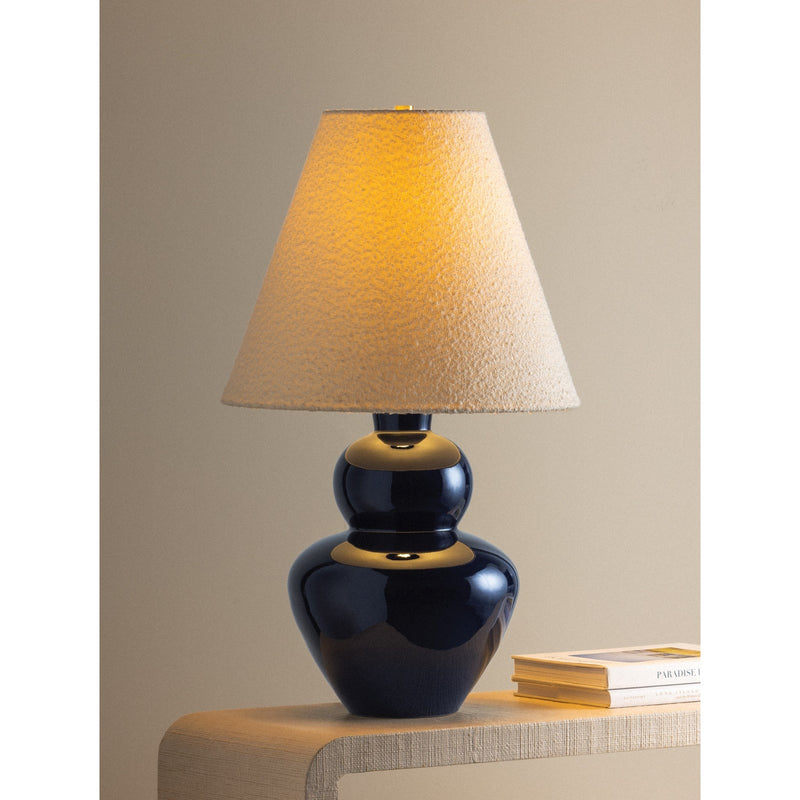 Hudson Valley Dumont 1 Light Table Lamp, Aged Brass/Boucle