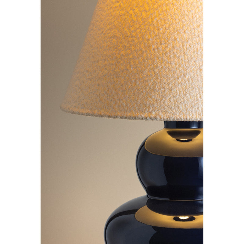 Hudson Valley Dumont 1 Light Table Lamp, Aged Brass/Boucle