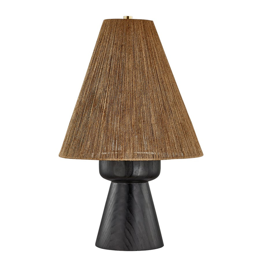 Hudson Valley Mannsville 1 Light Table Lamp, Aged Brass/Jute String - L2227-AGB