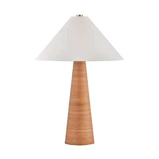 Hudson Valley Haviland 1Lt Table Lamp, Aged Brass/White Linen 1 - L2231-AGB