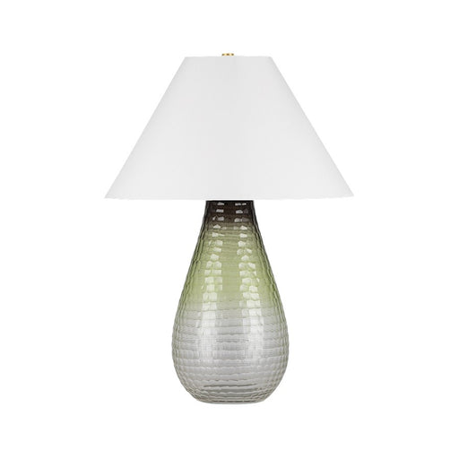 Hudson Valley Mulberry 1 Light Table Lamp, Aged Brass/White - L2728-AGB
