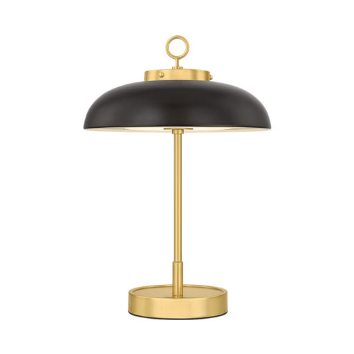 Hudson Valley Hector Rechargeable Table Lamp, Brass/Bronze/White