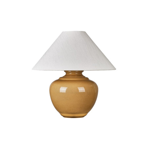 Hudson Valley French Ridge 1Lt Table Lamp, Brass/Textured Linen - L3324-AGB-CDJ