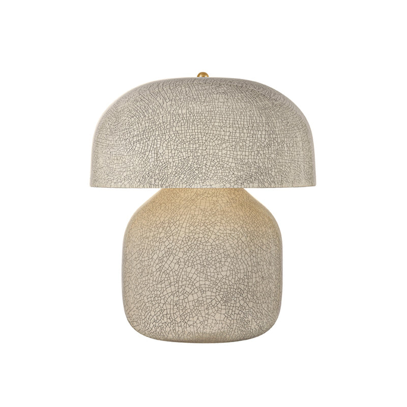 Hudson Valley Leetown 2-Light Table Lamp | Modern Ceramic Inked Crackle and Aged Brass | Living Room & Bedroom Accent | Model L3732-AGB-CIK