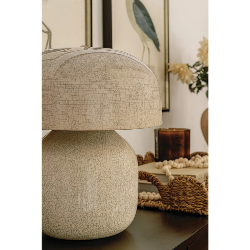 Hudson Valley Leetown 2-Light Table Lamp | Modern Ceramic Inked Crackle and Aged Brass | Living Room & Bedroom Accent | Model L3732-AGB-CIK