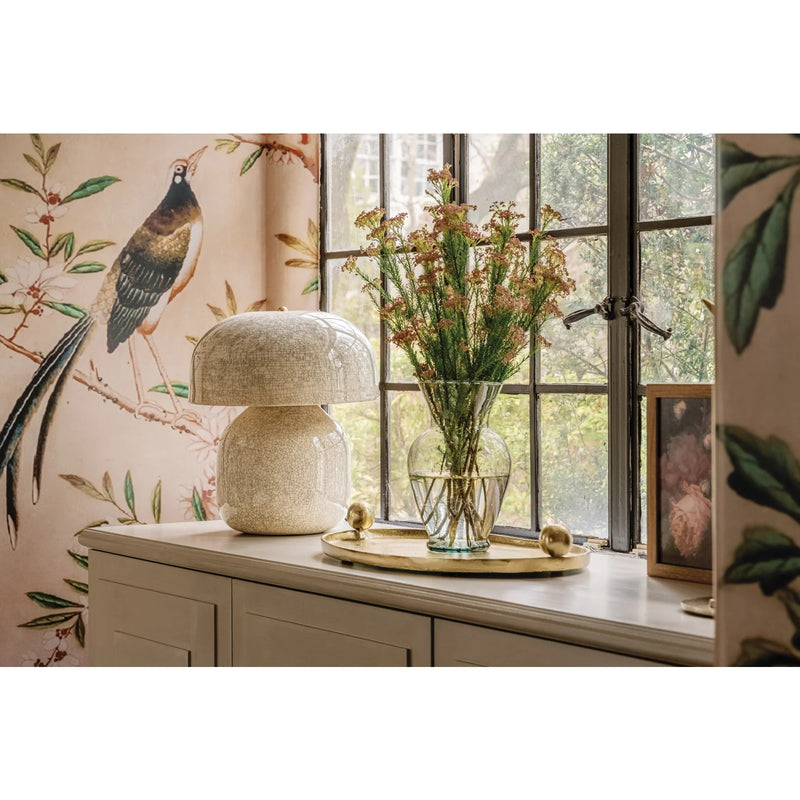 Hudson Valley Leetown 2-Light Table Lamp | Modern Ceramic Inked Crackle and Aged Brass | Living Room & Bedroom Accent | Model L3732-AGB-CIK