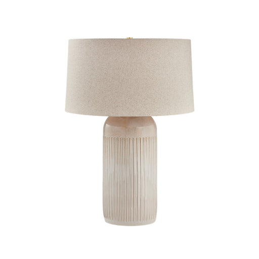 Hudson Valley Stevens Point 1Lt Table Lamp, Brass/Sandstone - L3830-AGB-CYW