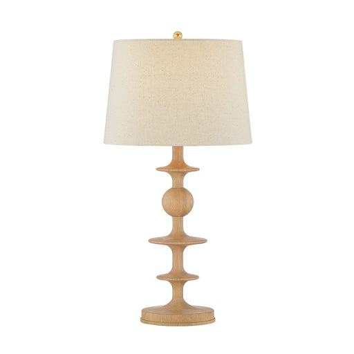 Hudson Valley Jefferson Heights 1Lt Table Lamp, Brass/Wheat Linen - L3929-AGB