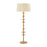 Hudson Valley Jefferson Heights 1Lt Floor Lamp, Brass/Wheat Linen - L3962-AGB