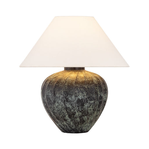 Hudson Valley Arlin 1 Light 22" Table Lamp, Brass/Off White Linen - L4023-PBR