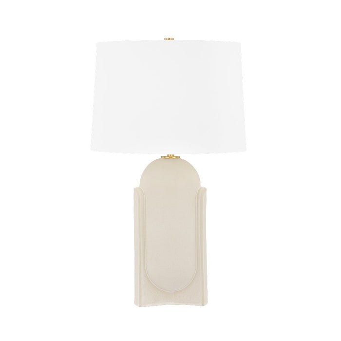 Hudson Valley Leeston 1Lt Table Lamp, Brass/Moonstone Sand/White - L4127-AGB-CMS