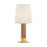 Hudson Valley Meadowbrook 1Lt Rechargeable Table Lamp, Brs/Wht Linen - L4321-AGB