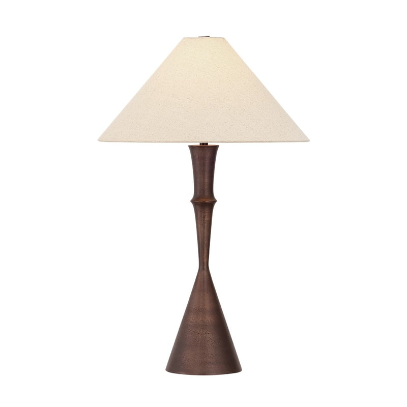 Hudson Valley Viewmont 1 Light Table Lamp, Bronze/Textured Cream - L5281-BRZ