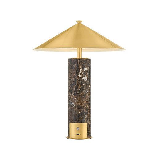 Hudson Valley Permont 1Lt Rechargeable Table Lamp, Aged Brass - L6251-AGB