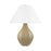 Hudson Valley Abescon 1Lt Table Lamp, Brass/Ceramic Cocoon/White - L7029-AGB-CCN