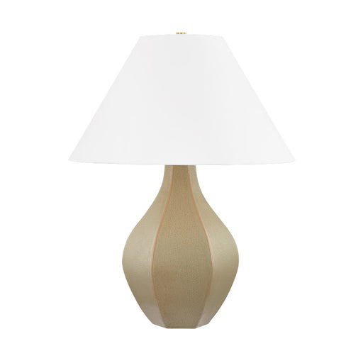 Hudson Valley Abescon 1Lt Table Lamp, Brass/Ceramic Cocoon/White - L7029-AGB-CCN