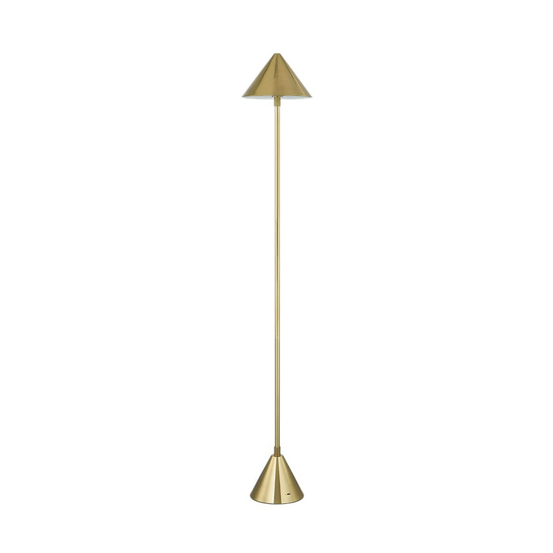 Hudson Valley Salma 1Lt Rechargeable Floor Lamp, Aged Brass/White - L7149-AGB