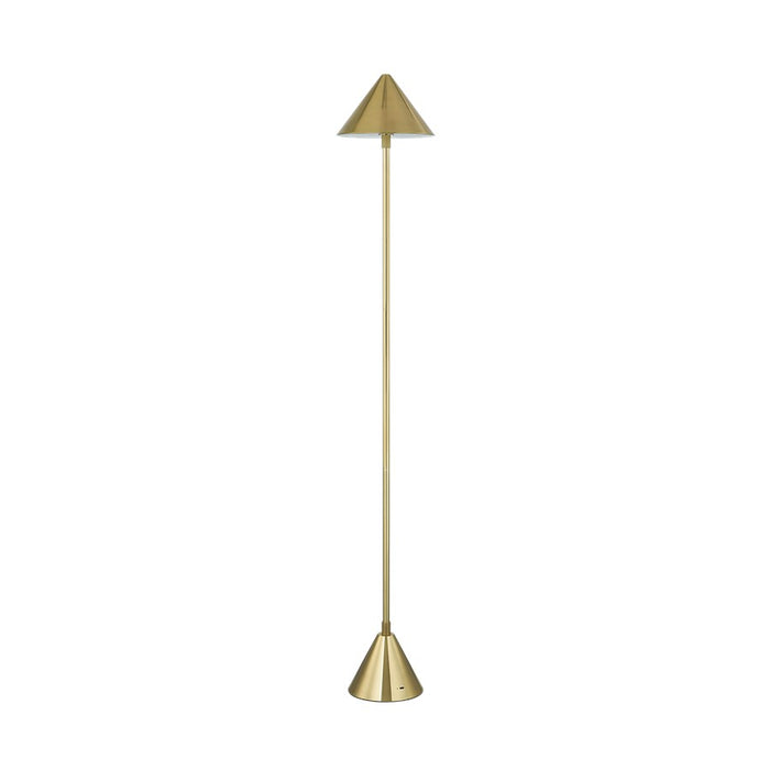 Hudson Valley Salma 1Lt Rechargeable Floor Lamp, Aged Brass/White - L7149-AGB