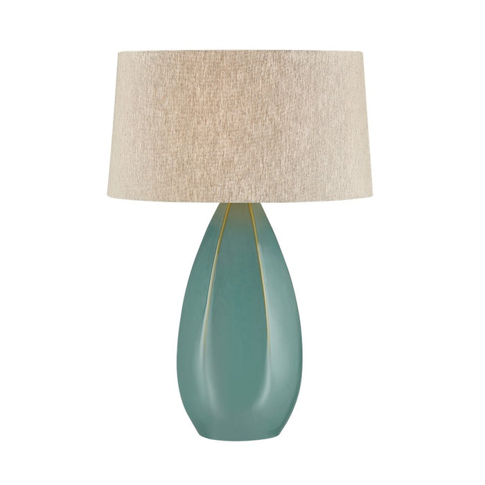 Hudson Valley Colwyn 1Lt Table Lamp, Brass/Celadon Wash/Natural - L7730-AGB-CNW