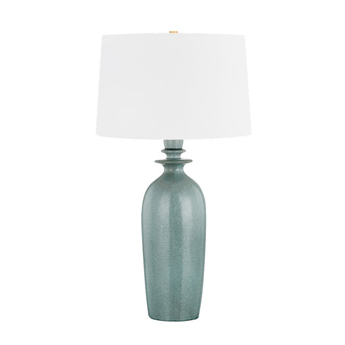 Hudson Valley Bellmawr 1Lt Table Lamp, Brass/Palladian/White - L8430-AGB-CRP