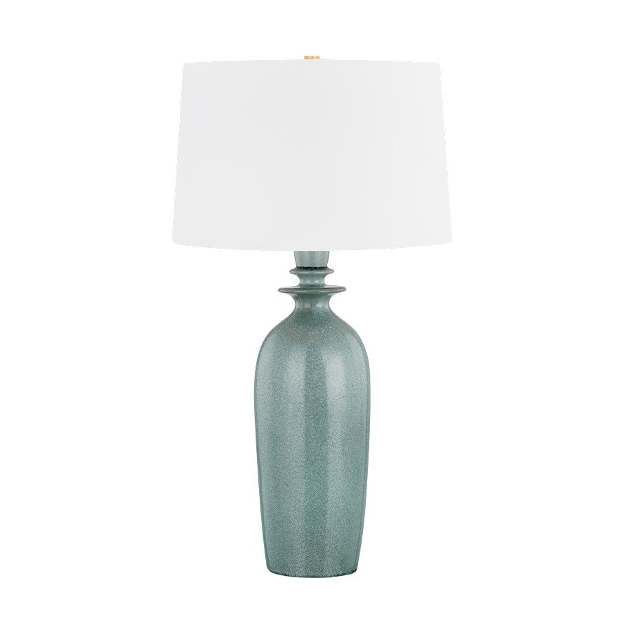 Hudson Valley Bellmawr 1Lt Table Lamp, Brass/Palladian/White - L8430-AGB-CRP