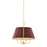 Hudson Valley Cambridge 4Lt Chandelier, Brass/Soft Crimson