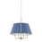 Hudson Valley Cambridge 4Lt Chandelier, Nickel/French Blue