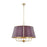 Hudson Valley Cambridge 6Lt Chandelier, Brass/Soft Crimson - MDS121-AGB-CRN