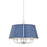 Hudson Valley Cambridge 6Lt Chandelier, Nickel/French Blue