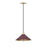 Hudson Valley Clivedon 1Lt 12" Pendant, Brass/Soft Crimson - MDS1401-AGB-CRN