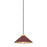 Hudson Valley Clivedon 1Lt 12" Pendant, Brass/Soft Crimson