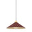 Hudson Valley Clivedon 1Lt 20" Pendant, Brass/Soft Crimson