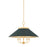 Hudson Valley Clivedon 5Lt Chandelier, Brass/Soft Studio Green