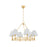 Hudson Valley Howard 6 Light Chandelier, Aged Brass - MDS1800-AGB
